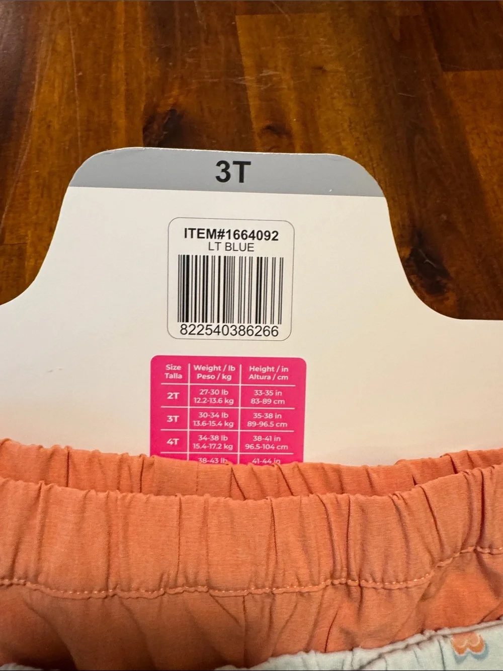 NWT Pekkle Girls 8-Piece Coral & Aqua T-Shirt and Shorts, Mix and Match Set - 3T